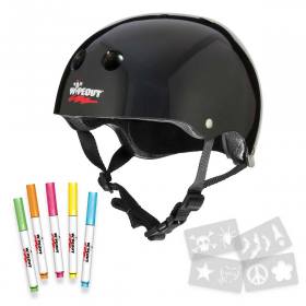Wipeout Dry Erase Dual Certified Helmet - Black