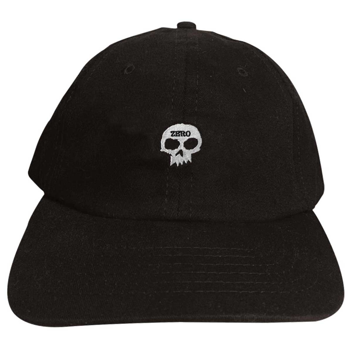 Zero Single Skull Dad Hat - Black | SoCal Skateshop