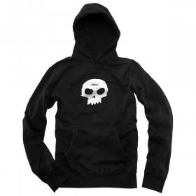 Zero Single Skull Pullover Hoodie - Black/White