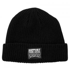 Creature Support Long Shoreman Cuff Beanie - Black