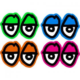 Krooked Eyes Die-Cut Sticker - Medium 5.75" x 4" Assorted Colors