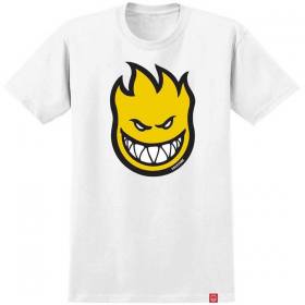 Spitfire Bighead Fill Youth T-Shirt - White/Yellow