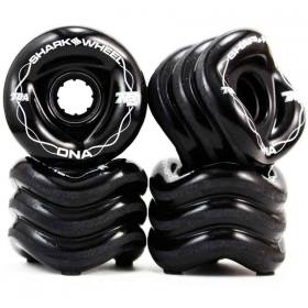 72mm 78a Shark Wheel DNA Wheels - Solid Black