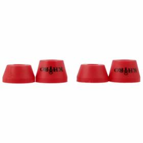 Khiro Tall Cone Bushings - Medium/Soft Red (2 Trucks)