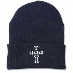 Dogtown Cross Letters Cuff Beanie - Navy Blue
