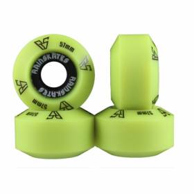 57mm 98a Rain Skates 57s Double Conical Wheels - Yellow
