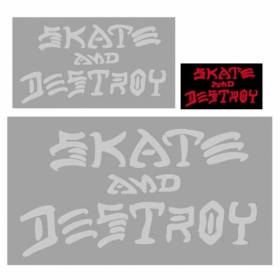 Thrasher Skate And Destroy Sticker - Small 1" x 1.75"