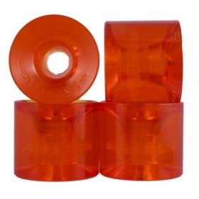 75mm 73a 3DM Avila Longboard Wheels - Clear Orange