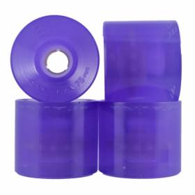 75mm 77a 3DM Avila Longboard Wheels - Clear Purple