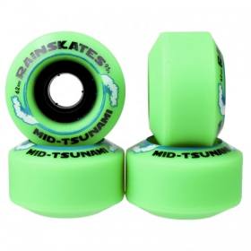 62mm 95a Rain Skates Tsunami Double Conical Wheels - Green