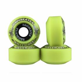 59mm 98a Rain Skates Killer Bees Double Conical Wheels - Yellow
