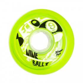 72mm 78a Sector 9 Nine Balls Longboard Wheels - Lime Green