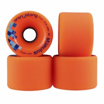 70mm 80a Orangatang Stimulus Freeride Longboard Wheels - Orange