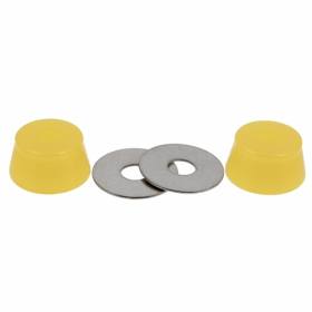 Riptide APS Fat Cone (15.24mm Standard) Bushings - Translucent Light Yellow 65a (1 Truck)