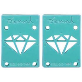 1/8" Hard Diamond Supply Co Rise & Shine Truck Risers - Diamond Blue