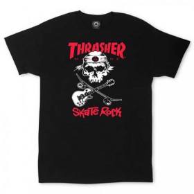 Thrasher Skate Rock Skull T-Shirt - Black