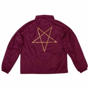 Thrasher Pentagram Windbreaker Coaches Jacket - Maroon