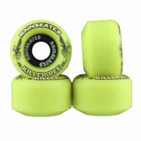 59mm 98a Rain Skates Killer Bees Single Conical Wheels - Yellow