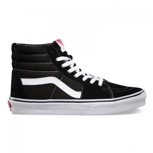 Vans Sk8-Hi Suede/Canvas Shoes - Black/White | SoCal Skateshop