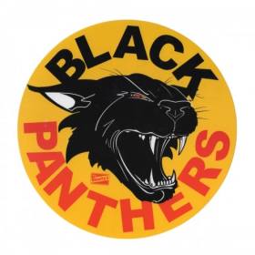 Shorty's Black Panther Circle Sticker - 7"