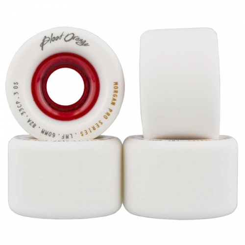 Blood Orange Liam Morgan Freeride Slide Wheels - White/Red Core 60mm ...