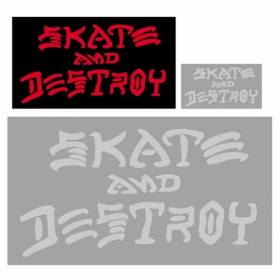 Thrasher Skate And Destroy Sticker - Medium 2" x 3.5"
