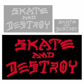 Thrasher Skate And Destroy Sticker - Large 3.25" x 6.25"