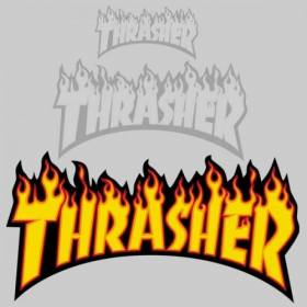 Thrasher Flame Sticker - Large 5.5" x 10.25"