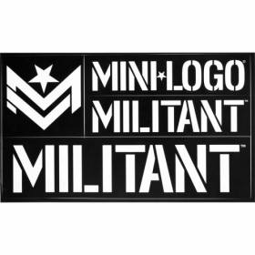 Mini Logo Militant Sticker - Assorted Colors
