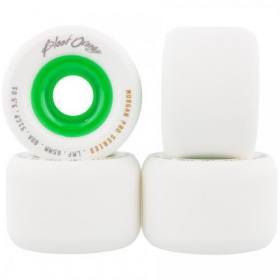 65mm 80a Blood Orange Liam Morgan Freeride Slide Wheels - White/Green Core