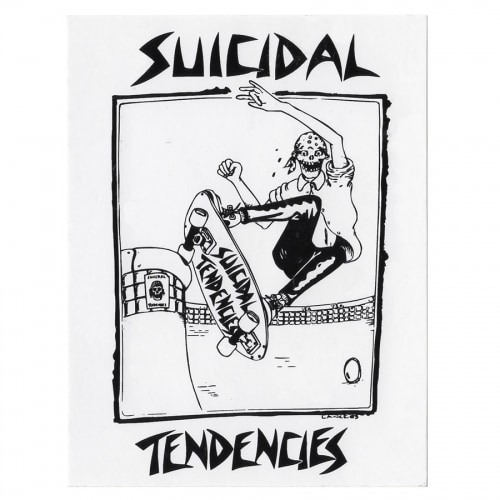 Suicidal Skates - Suicidal Tendencies Pool Skater Sticker - 4.25