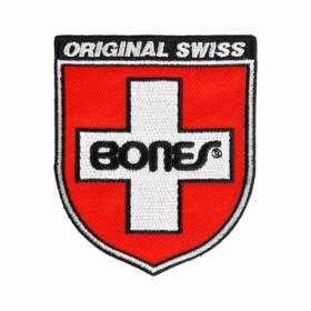 Bones Swiss Shield Patch - 3" x 3.5"