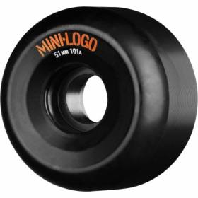 51mm 101a Mini Logo A-Cut Wheels - Black