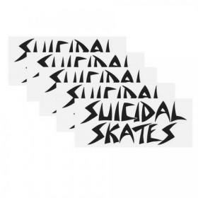 Suicidal Skates Sticker - 6.5" White