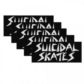 Suicidal Skates Sticker - 6.5" Black