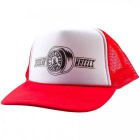 Speedlab Wheels Mesh Trucker Hat - Red/White