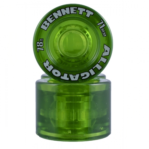 71mm 78a Alligator Re-Issue Longboard Wheels - Clear Green