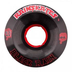 60mm 101a Rain Skates Black Rain Double Conical Wheels - Black