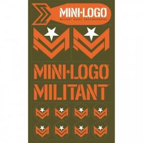 Mini Logo Militant Sticker Sheet - Assorted Colors