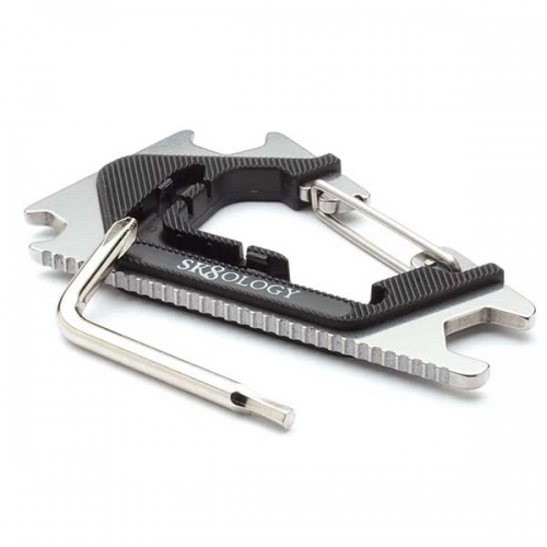 Silver//Blue Sk8ology Carabiner 2.0 Skate Tool