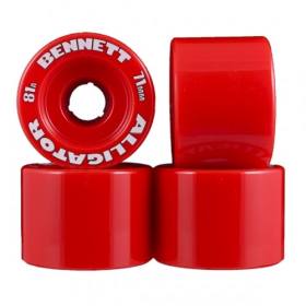 71mm 81a Alligator Re-Issue Longboard Wheels - Solid Red