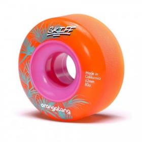 62mm 80a Orangatang Skiffs Freeride Wheels - Orange