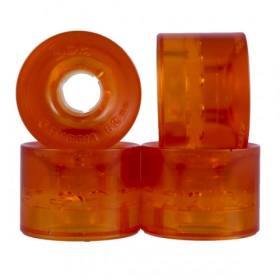 62mm 80a 3DM Cambria Wheels - Clear Orange