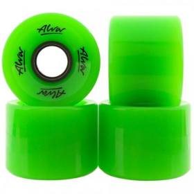 60mm 83a Alva Cruiser Wheels - Solid Green