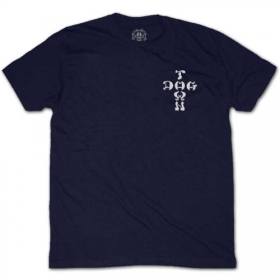 Dogtown Cross Logo T-Shirt - Navy/White