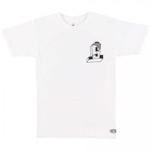 Suicidal Skates Pool Skater T-Shirt - White/Black Size:Medium