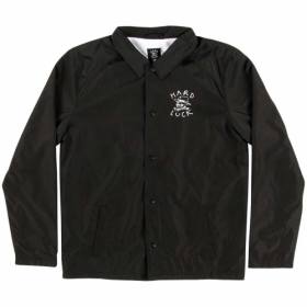 Hard Luck OG Logo Windbreaker Coaches Jacket - Black