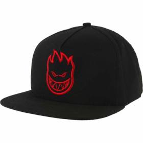 Spitfire Bighead Snapback Hat - Black/Red