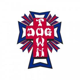 Dogtown Cross Logo Die Cut Sticker - USA Large 3.5" x 4"