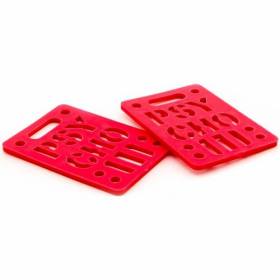 1/8" Shock Psycho Hardware Truck Risers - Red